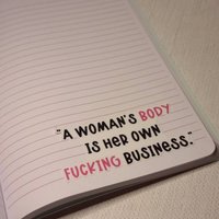 A Women's Body is Her Own Fucking Business Women's Rights Waterproof Sticker