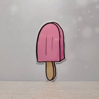 Set of Six (6) Ice Cream Themed Stickers