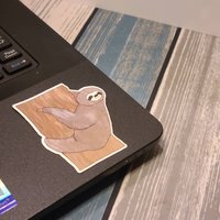 Set of Two (2) Sloth Stickers