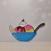 Set of Six (6) Ice Cream Themed Stickers